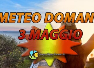 Le previsioni meteo del weekend