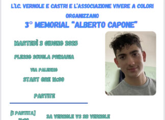 Entra nel vivo il Memorial Alberto Capone a Vernole