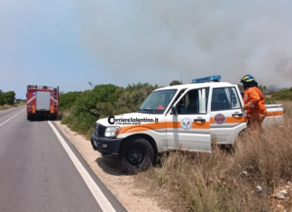 Incendio tra Torre Pali e Torre Vado: case evacuate