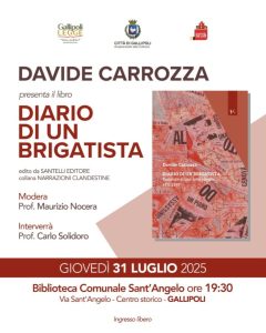 "Diario di un brigatista", Carrozza racconta gli anni di piombo - Corriere Salentino
