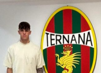 Il giovane portiere del Lecce Ciaccia, si trasferisce alla Ternana