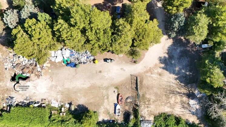 Droni ed elicotteri in azione: tre interventi dei Carabinieri Forestali contro reati ambientali nel Salento - Corriere Salentino