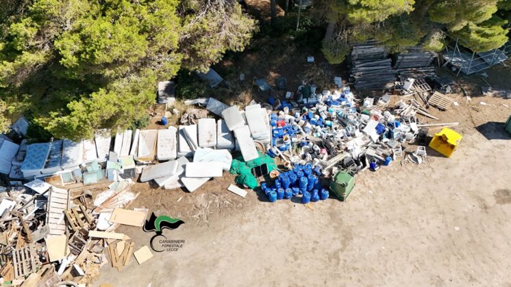 Droni ed elicotteri in azione: tre interventi dei Carabinieri Forestali contro reati ambientali nel Salento - Corriere Salentino