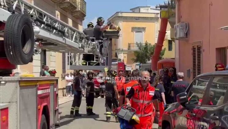 Crolla un solaio a Monteroni, tre operai feriti - Corriere Salentino