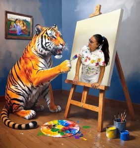 Inclusione e creatività al centro: Tina Marzo Drawing e Associazione Agape ETS insieme per una giornata speciale al “Museo dei Selfie e delle Illusioni di Tina Marzo” - Corriere Salentino