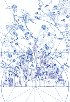 Pietro Ruffo, con i suoi disegni, firma la scenografia del Concertone - Corriere Salentino