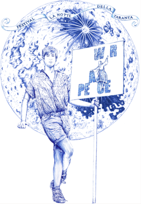 Pietro Ruffo, con i suoi disegni, firma la scenografia del Concertone - Corriere Salentino