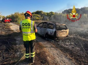 Incendio minaccia la pineta di San Foca: fiamme visibili fino a San Cataldo - Corriere Salentino