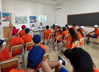 Campo scuola in capitaneria di porto a Gallipoli