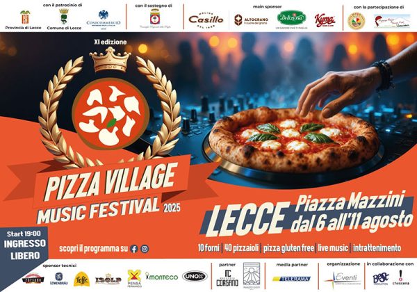 Pizza Village Music Festival torna a Lecce nel cuore dell'estate, dall'11ª edizione un viaggio tra sapori, cultura e musica - Corriere Salentino