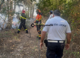 Lecce, incendio in via San Nicola: in fiamme una serra vicino al carcere