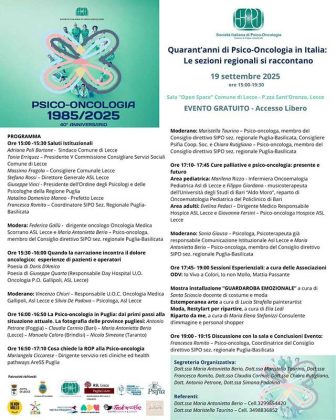 Quando il cancro colpisce anche l'anima: come la Psico-Oncologia sostiene pazienti e famiglie - Corriere Salentino