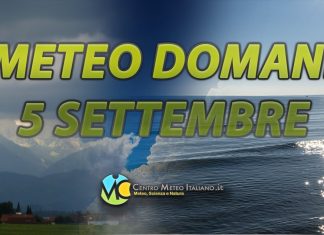 Le previsioni Meteo di domani 5 settembre 2025