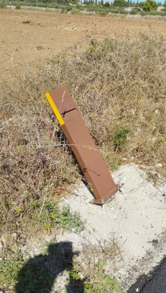 Lecce, vandalizzate le paline stradali nei pressi del parco archeologico di Rudiae - Corriere Salentino