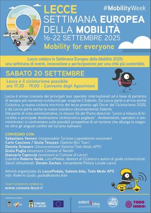 "Settimana Europea della Mobilità", gli appuntamenti di sabato 20 settembre - Corriere Salentino