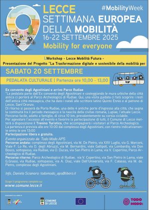 "Settimana Europea della Mobilità", gli appuntamenti di sabato 20 settembre - Corriere Salentino