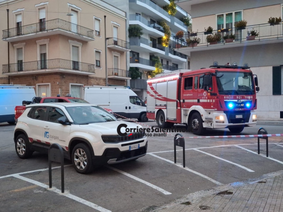 Fuga di gas per una tubazione danneggiata, vigili del fuoco intervengono in 95° reggimento fanteria - Corriere Salentino