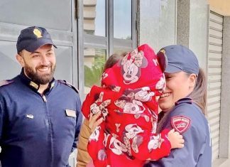 Corsa contro il tempo sulla Tiburtina: bimba di un anno salvata da un poliziotto leccese e dalla sua collega