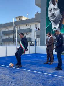 Inaugurazione del campo “Falcone e Borsellino” a Carmiano. Il prefetto: “Rigenerazione sociale e culturale” - Corriere Salentino