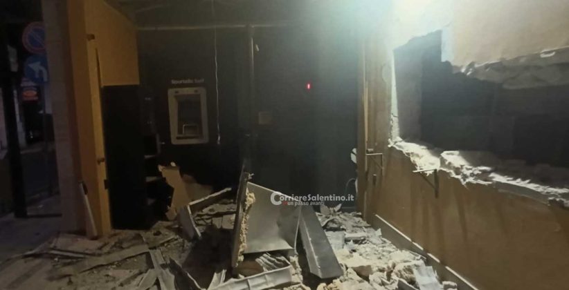 Ancora un colpo, nella notte, contro un bancomat. Stavolta alla Banca Sella di Presicce-Acquarica - Corriere Salentino