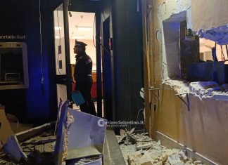 Ancora un colpo, nella notte, contro un bancomat. Stavolta alla Banca Sella di Presicce-Acquarica