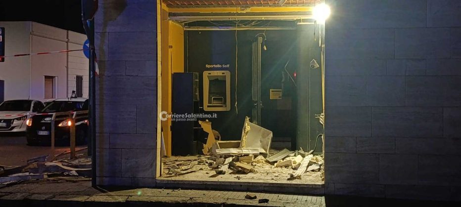 Ancora un colpo, nella notte, contro un bancomat. Stavolta alla Banca Sella di Presicce-Acquarica - Corriere Salentino