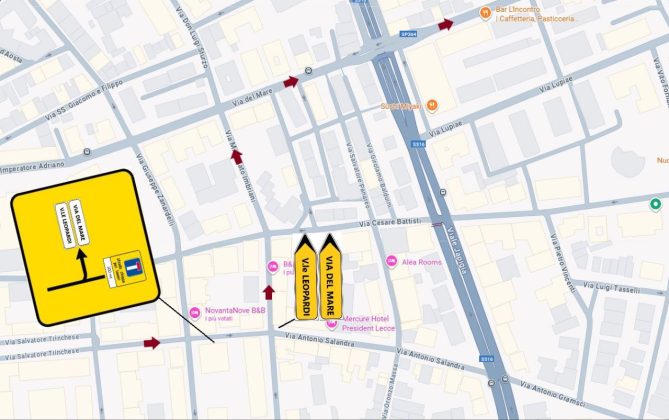 Chiusura di un tratto della circonvallazione per i lavori di riqualificazione: le vie alternative. Corsa C2 soppressa - Corriere Salentino