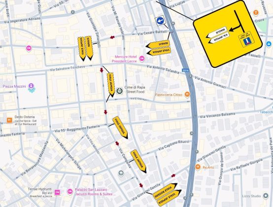Chiusura di un tratto della circonvallazione per i lavori di riqualificazione: le vie alternative. Corsa C2 soppressa - Corriere Salentino