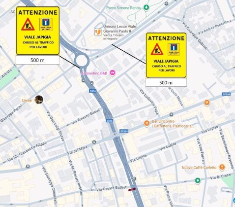 Chiusura di un tratto della circonvallazione per i lavori di riqualificazione: le vie alternative. Corsa C2 soppressa - Corriere Salentino