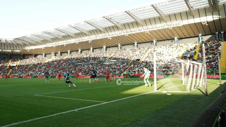 Il Lecce scivola e si fa male a Udine. Non bastano le prodezze di Berisha e N’Dry, Udinese-Lecce 3-2 - Corriere Salentino