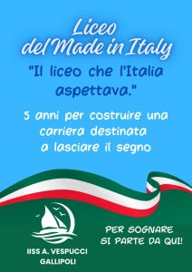 Nasce il “Liceo del Made in Italy”, all’IISS “A.Vespucci” di Gallipoli: esperti della cultura e dell'eccellenza italiana - Corriere Salentino