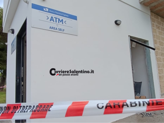 Nuovo assalto al bancomat: preso di mira l’ATM di Mancaversa - Corriere Salentino