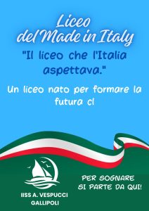 Nasce il “Liceo del Made in Italy”, all’IISS “A.Vespucci” di Gallipoli: esperti della cultura e dell'eccellenza italiana - Corriere Salentino