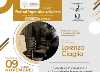 Il Festival Organistico del Salento promuove i giovani talenti in collaborazione con l’Accademia Internazionale di Smarano