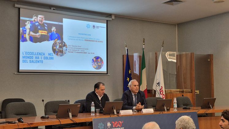 La Camera di Commercio di Lecce premia Fefè De Giorgi – pluricampione del mondo di volley - come Ambasciatore del Salento e della Puglia - Corriere Salentino