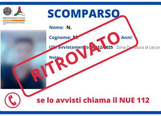 Ritrovato il 25enne scomparso: sospiro di sollievo per familiari e amici