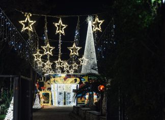 Il più grande Albero di Natale di Puglia, uno spettacolo di luminarie, mercatini, lunapark e spettacoli al Raffo Parco Gondar di Gallipoli