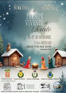 Tra storia, natura e sapori al via durante le festività "Il Presepe Vivente di Parco Torcito" a Cannole - Corriere Salentino