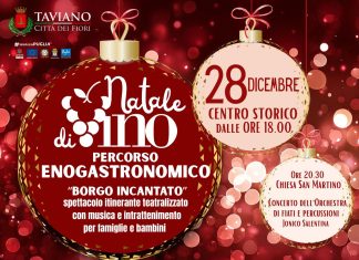 Natale diVino animerà il centro storico di Taviano tra gusto, cultura e tradizione