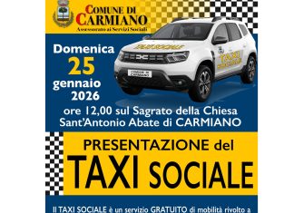 Carmiano lancia il Taxi Sociale: un servizio gratuito che avvicina ancora di più il Comune ai più fragili