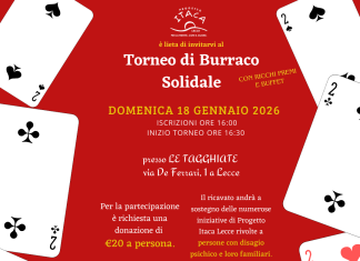 Torneo di burraco solidale a sostegno della salute mentale – Progetto Itaca Lecce ODV