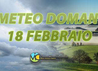 Le Previsioni Meteo di domani 18 Febbraio 2026
