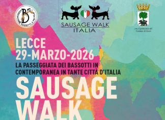 A Lecce la passeggiata dei bassotti