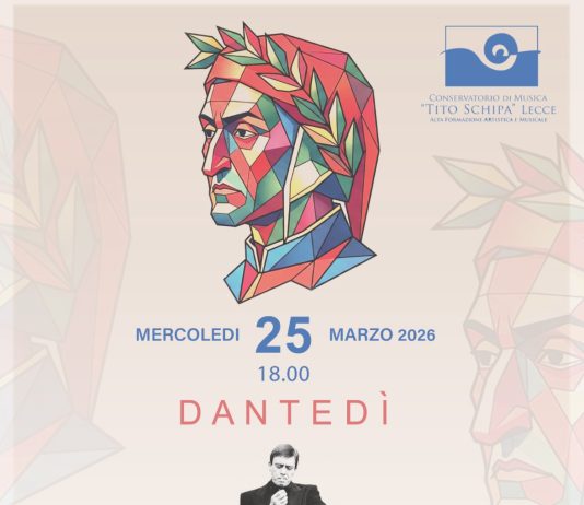 Lecce celebra il Dantedì nel segno di Carmelo Bene: al Conservatorio “Tito Schipa” la Lectura Dantis con sonorizzazione elettronica