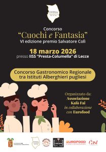 Presentata in Provincia l'edizione 2026 del Concorso Gastronomico Regionale "Cuochi e Fantasia - Premio Salvatore Colì" in programma il 18 marzo a Lecce - Corriere Salentino