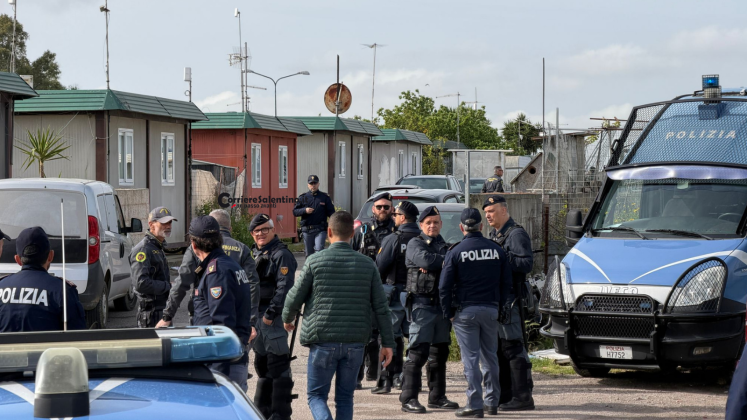 Blitz interforze al campo Panareo: imponente spiegamento di uomini e mezzi lungo la 7ter - Corriere Salentino