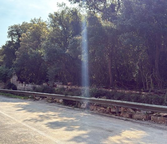 Crolla un muro lungo la Provinciale nel Basso Salento, nessun ferito, ma disagi alla viabilità