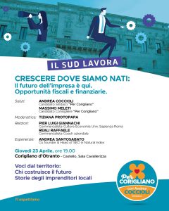 Corigliano d’Otranto, Andrea Coccioli candidato sindaco: "Una squadra giovane per cambiare passo". Oggi “Il Sud Lavora” - Corriere Salentino