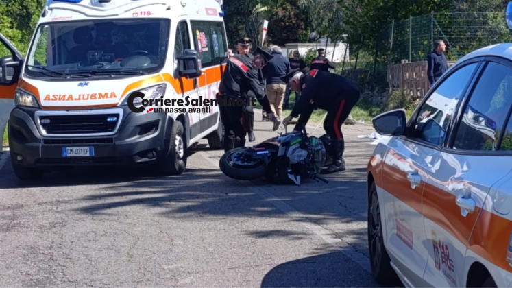 Scontro tra moto e auto sulla SP 72: muore 49enne - Corriere Salentino