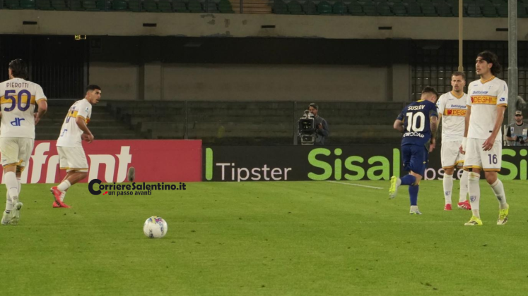 Il Lecce raccoglie un punto, in una partita a reti inviolate, a Verona ed esce dalla zona retrocessione. - Corriere Salentino